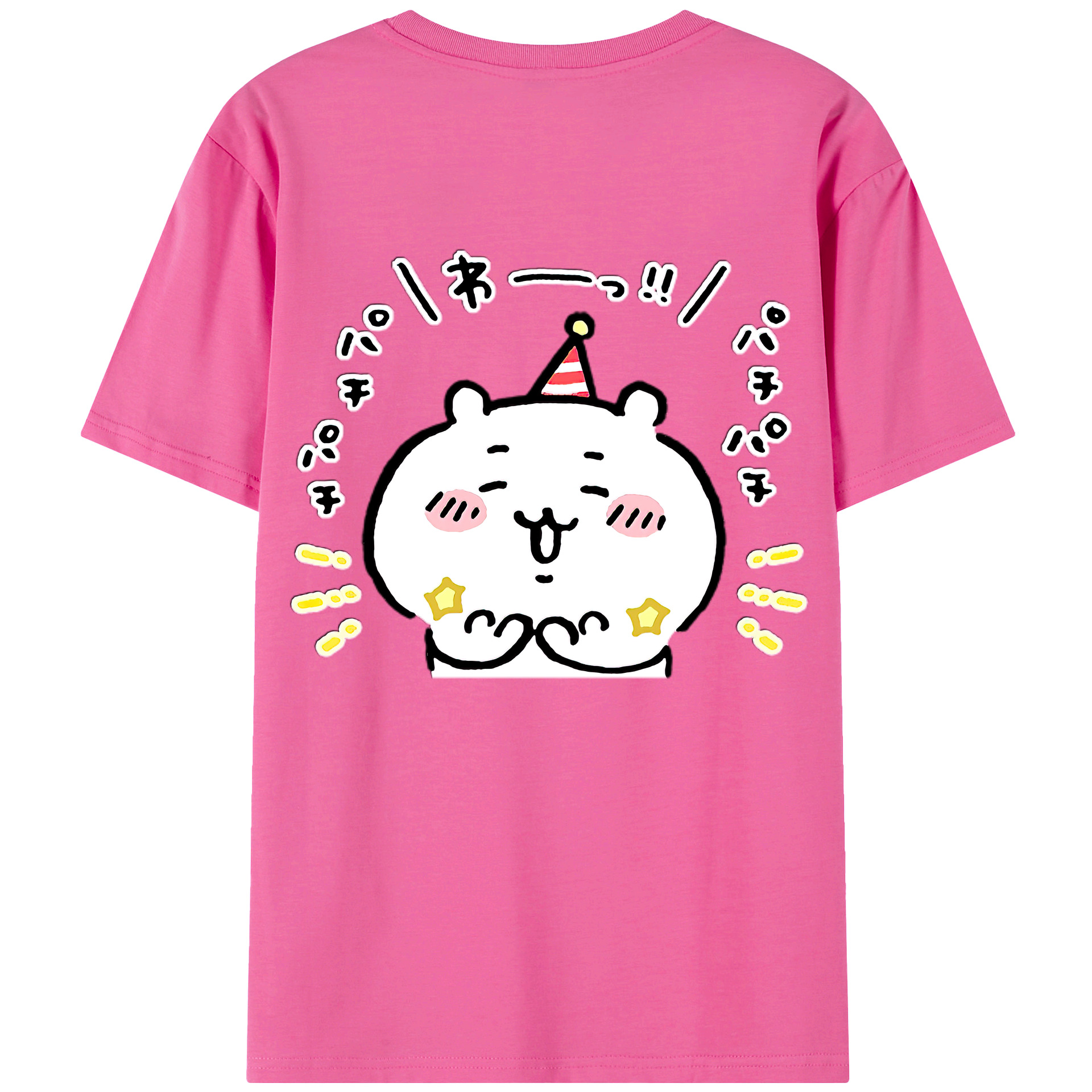 （画像用） ちいかわ ちいかわ Chii-kawa chiikawa レディース半袖Tシャツ(バックプリント)